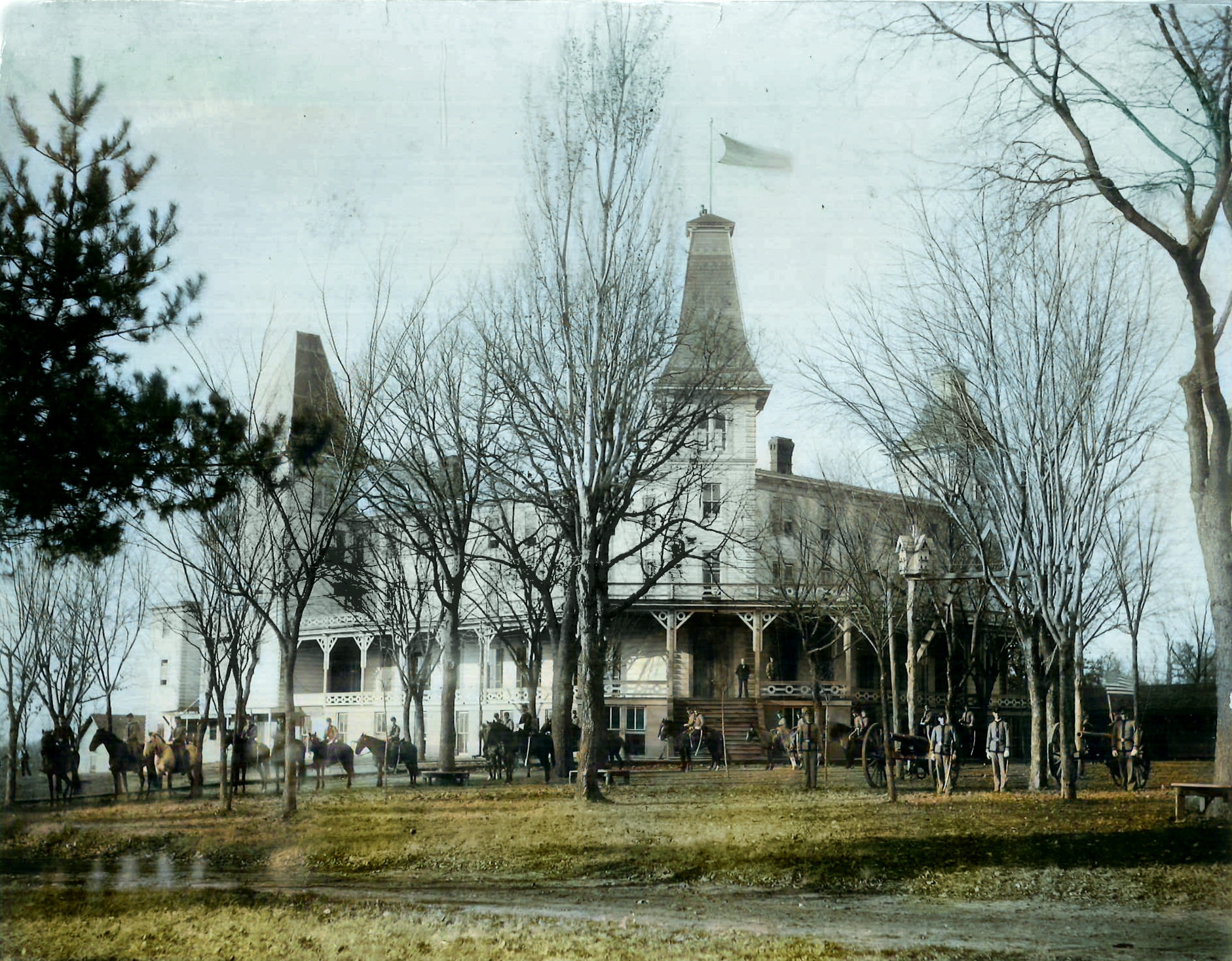 Sweet Springs Hotel c.1892 colorized